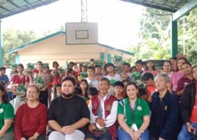 Rice-giving, Environmental and Teenage Pregnancy forums at the Kaysuyo National High School