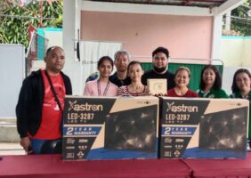 Donation of 2 televisions and Digital camera to Kaysuyo National High School